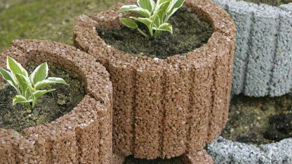 Semmelrock Mini növényedény - Vörösbarna